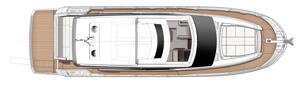 Prestige 520s Layout Main Deck - Sunroof