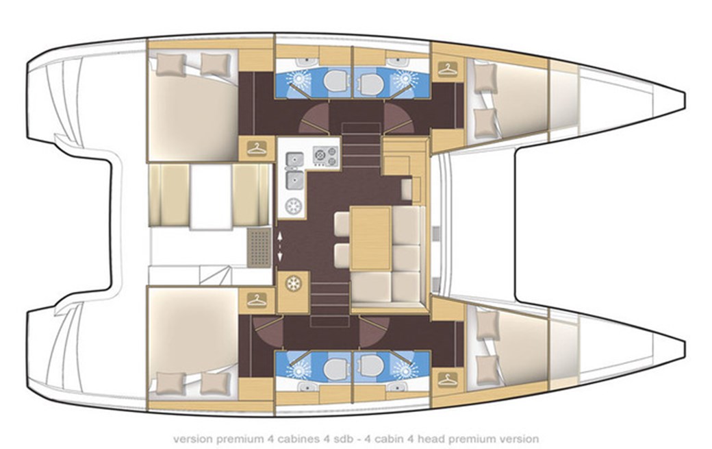 Lagoon 39- 4 cabin plus 2 crew cabins