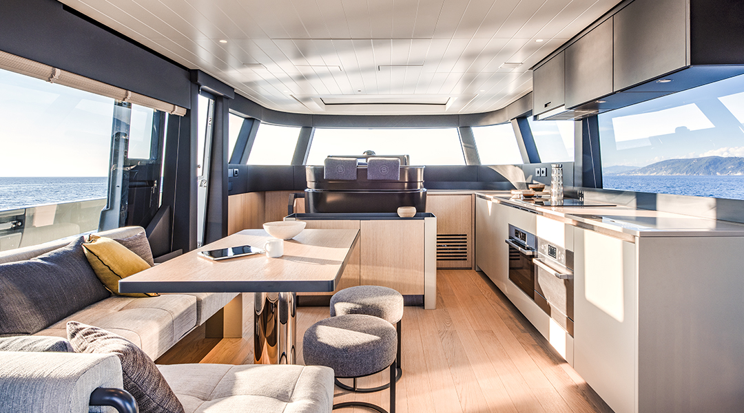 Bluegame BGX60 Upper Deck Saloon