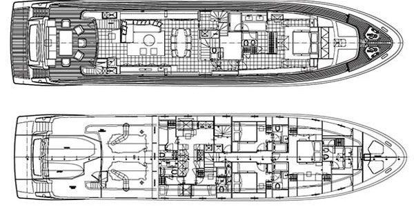 Sanlorenzo SL104 Layout