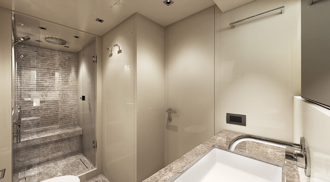 Sanlorenzo SX76 Owners Bathroom