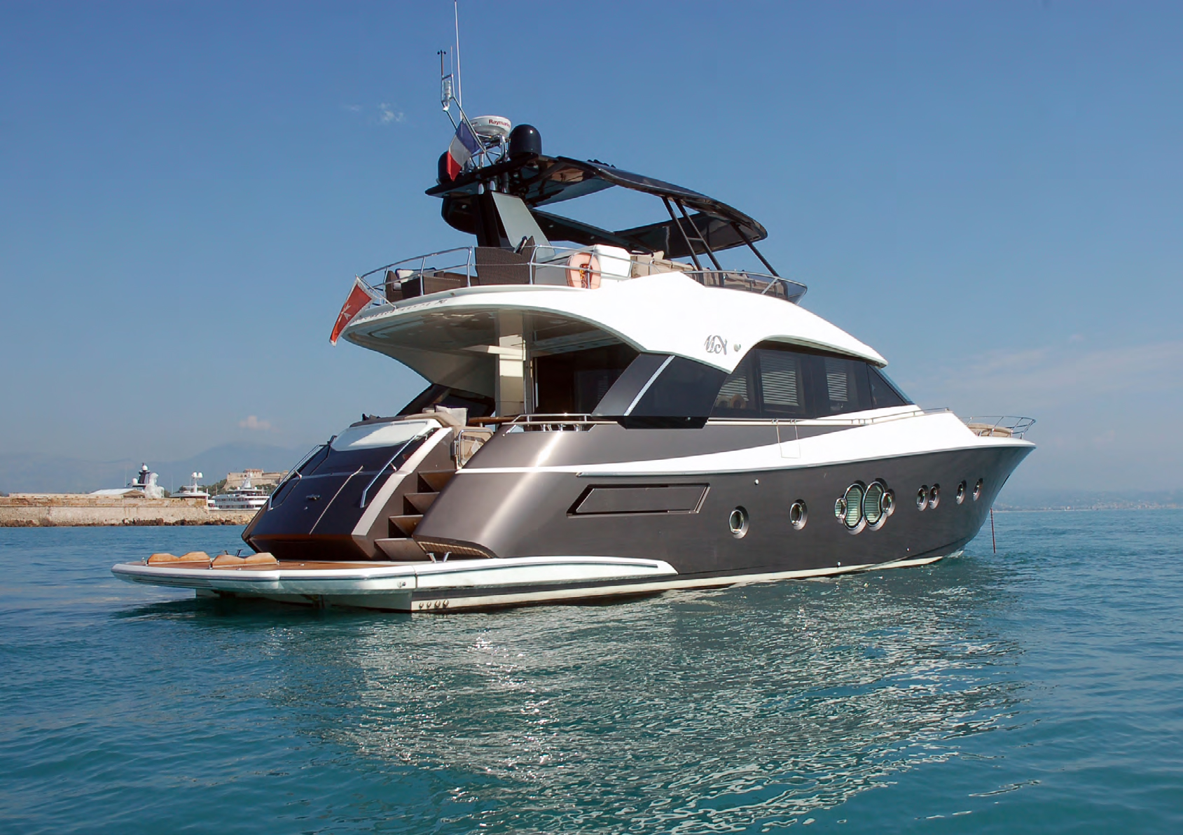 Monte Carlo Yacht 70 Aft Profile