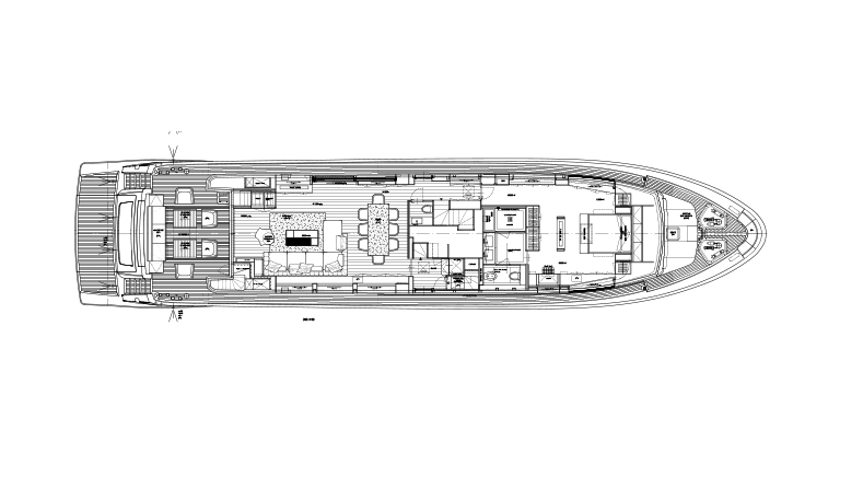 Sanlorenzo SL106 Main Deck GA