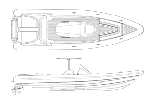 The Silurian hull is the largest Scorpion hull currently available and continues to provide the dry and comfortable ride for which Scorpions are famous.