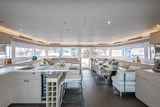 Lagoon 60 Saloon galley down