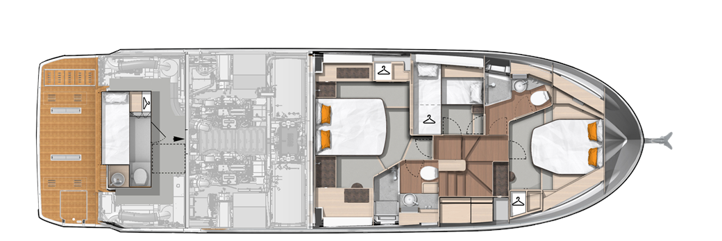 Layout cabins