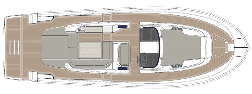 Bluegame BG42 Main Deck Layout