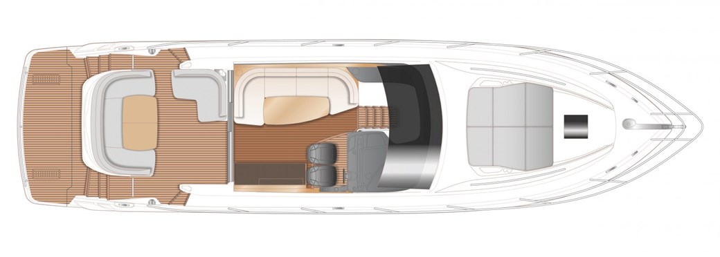 Princess V50 Open Main Deck layout