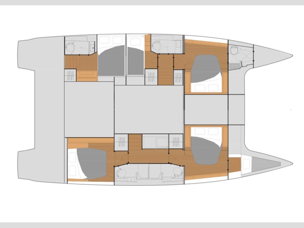 Fountaine Pajot 47 layout