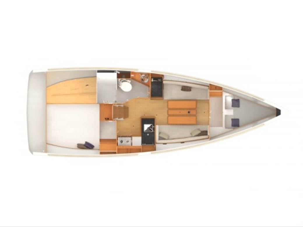 Jeanneau Sun Odyssey 349 L/K- layout